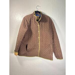 J.H.‎ Collectibles Brown Quilted Barn Jacket XL Cabincore Shacket Outdoors